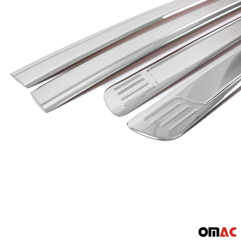 Striscia di protezione per portiera laterale, strisce per portiera, strisce di protezione per portiera per Nissan Navara 2006-2015 Cromate 4x
