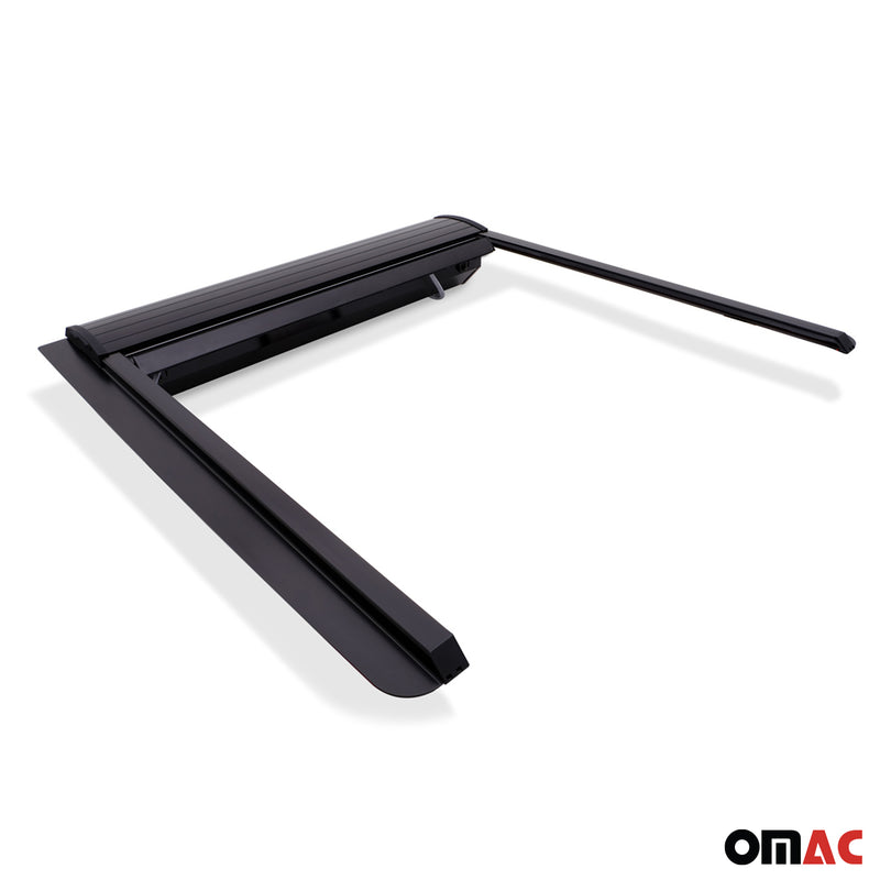 Copertura del vano di carico scorrevole per VW Amarok 2010-2016 alluminio nero 1 pezzo 