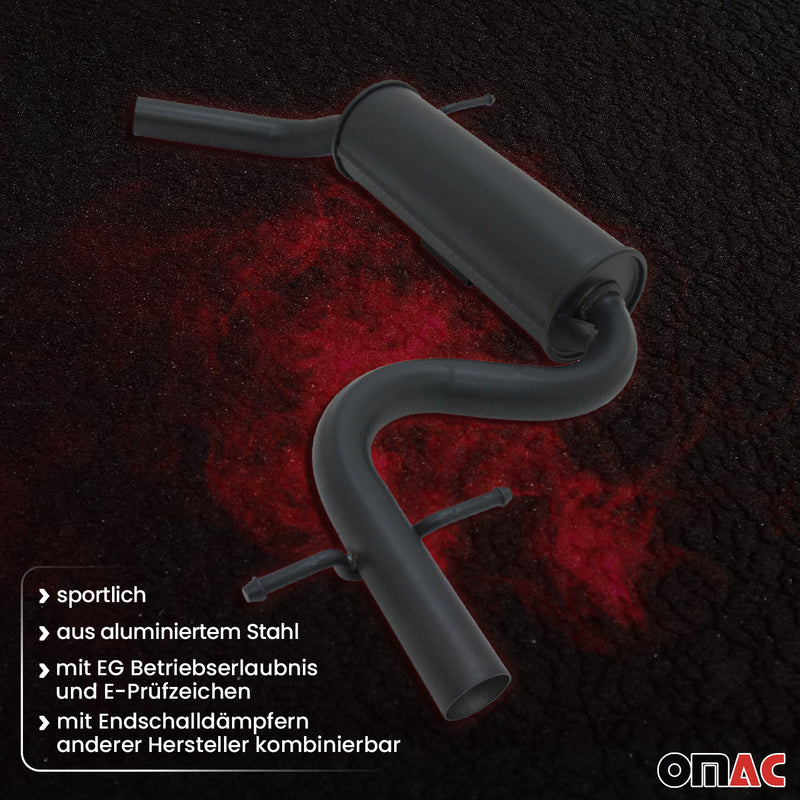 Silenziatore anteriore NOVUS Sport per A3 8P Golf 5 Golf 6 Scirocco con EG 