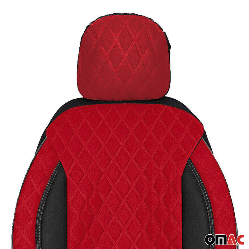 Schonbezug Sitzbezug Sitzschoner für Skoda Octavia 1996-2025 Schwarz Rot 1 Sitz