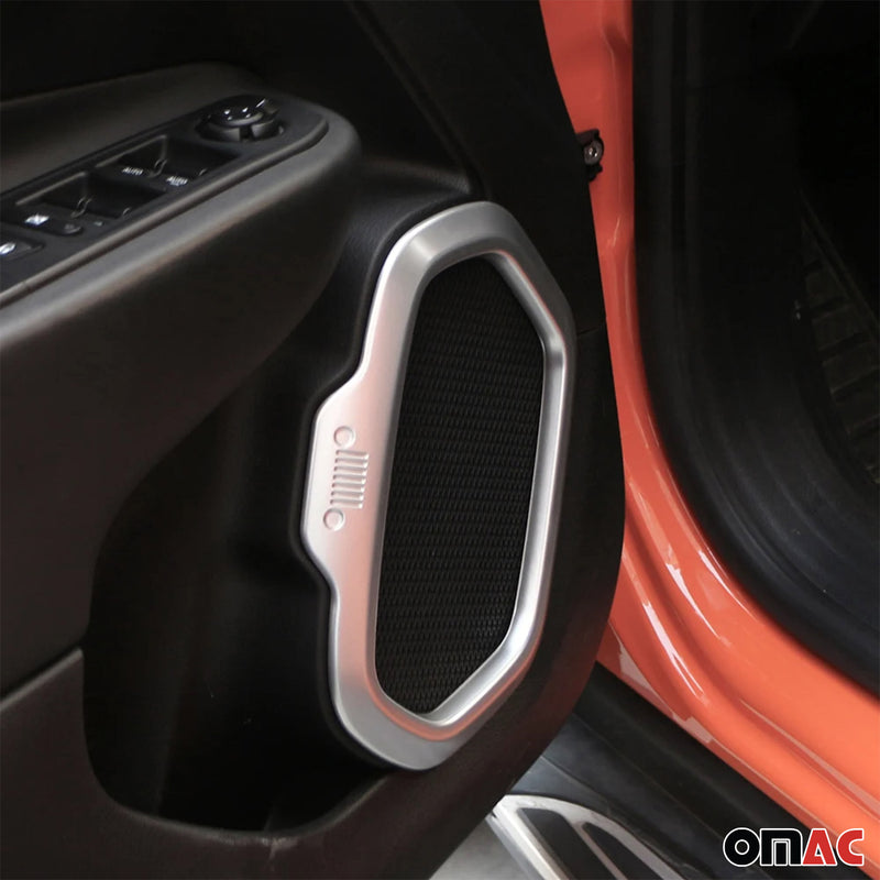 Lautsprecher Rahmen für Jeep Renegade 2014-2024 Chrom ABS Silber 4tlg