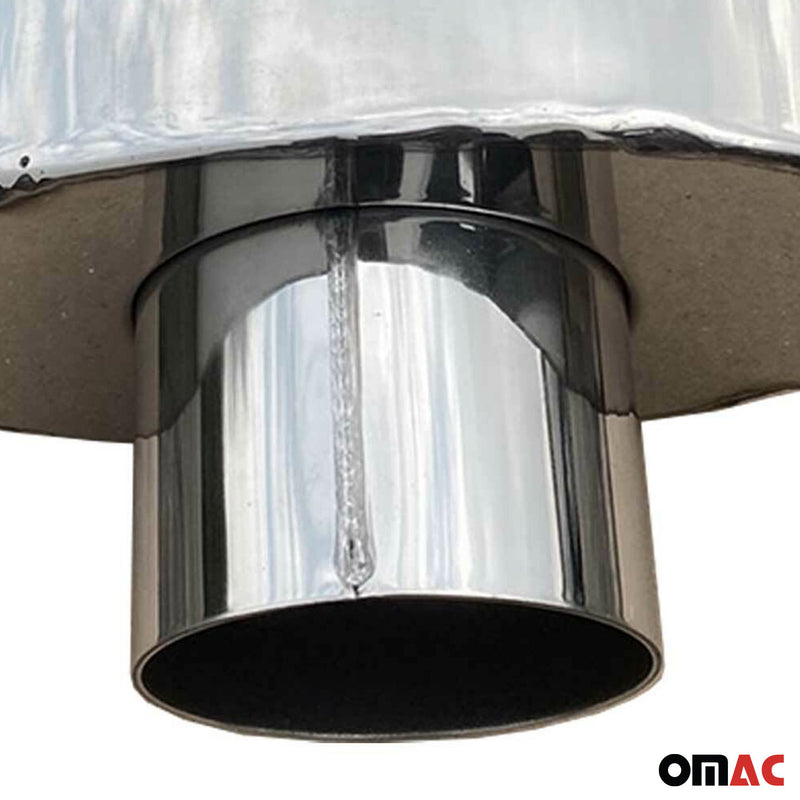 Terminale di scarico terminale per VW Golf 2012-2025 acciaio inox cromato 2x 