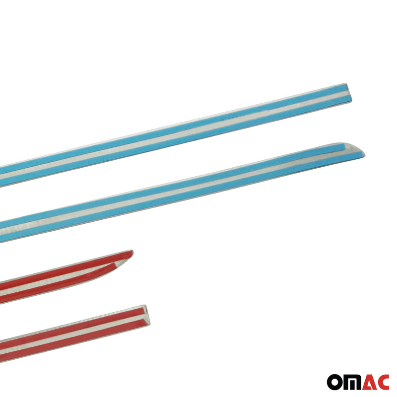Striscia di protezione per portiera laterale per Kia Sorento 2 Mitsubishi Colt in acciaio inox 2x 