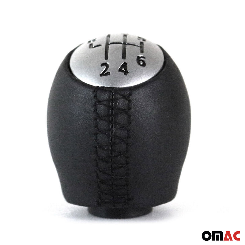 Pomello del cambio per Renault Fluence 2010-2025 6 marce in pelle sintetica nera