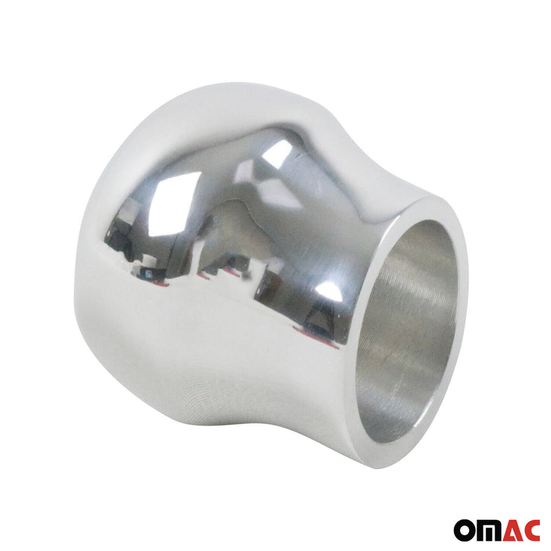 Pomello del cambio per VW Transporter T5 2003-2015 in alluminio pregiato legno argento 