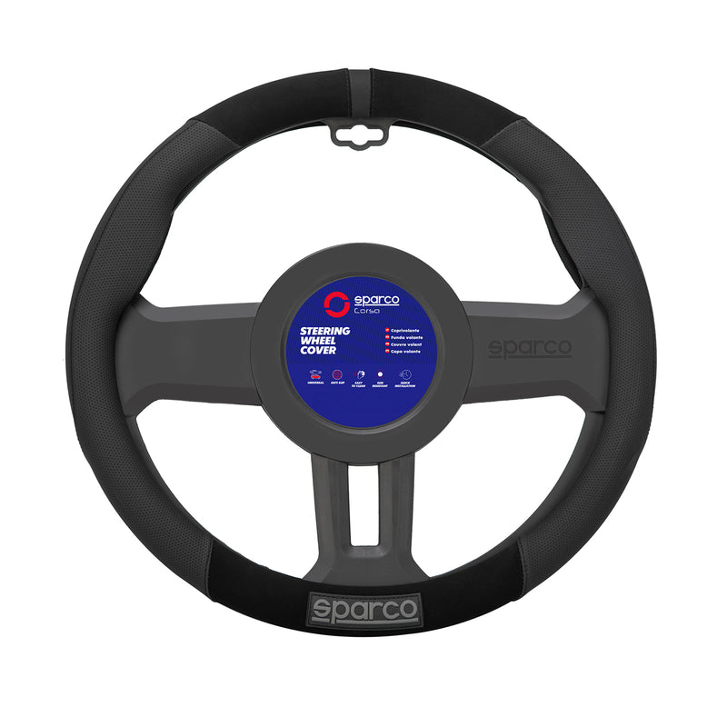 Coprivolante SPARCO protezione volante protezione volante gomma nera scamosciata