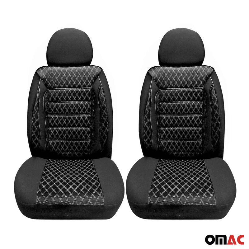 Coprisedili per Opel Combo 2012-2019, set anteriore nero per 2 posti