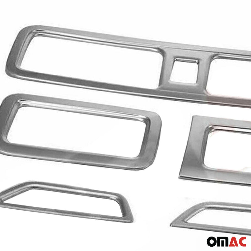 Lüftungsgitter Abdeckungsrahmen für Skoda Rapid 2012-2017 Chrom ABS Silber 5tlg