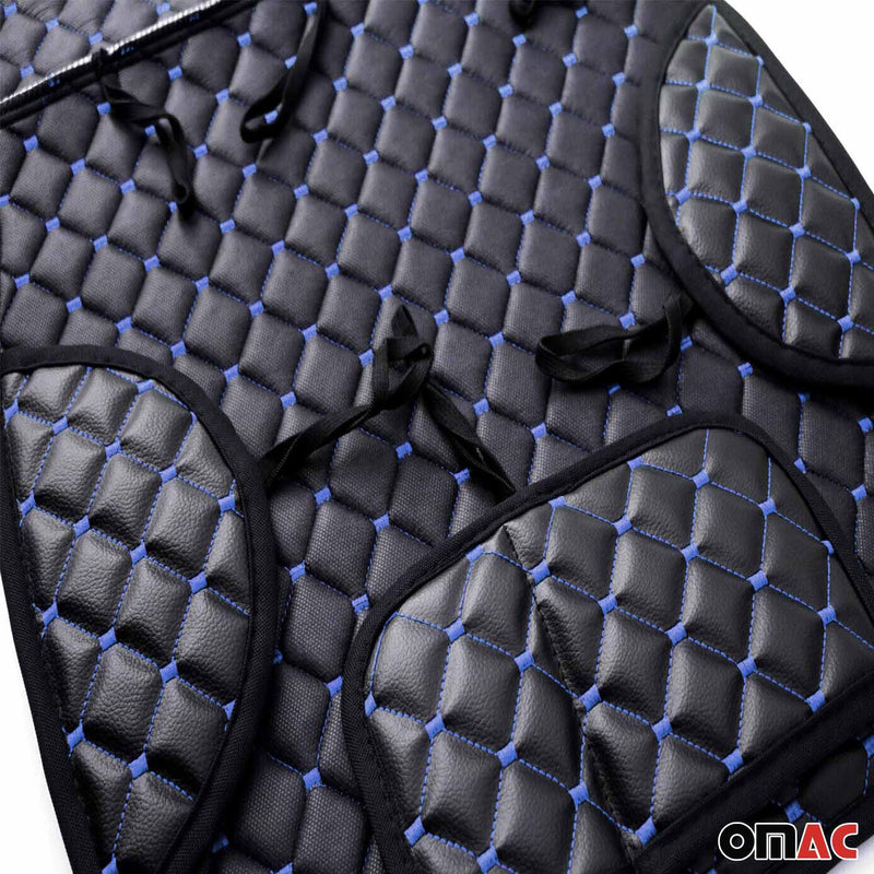 Coprisedile per Chevrolet Captiva Cruze Aveo in similpelle nero blu 