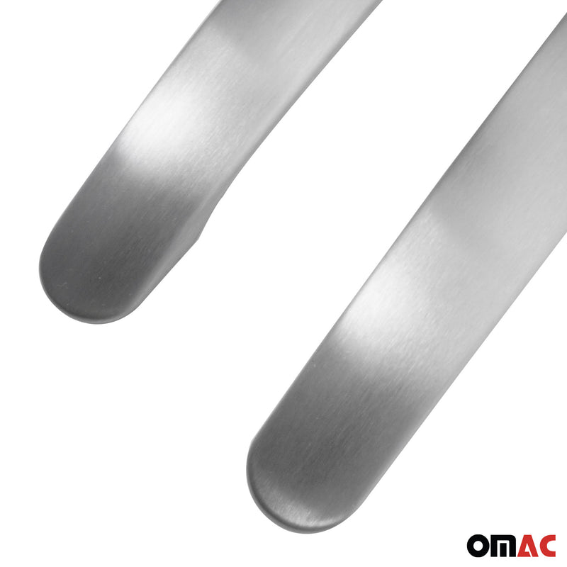 Copertura maniglia porta cromata per Seat Mii 2011-2025 2 porte argento spazzolato 2 pezzi 