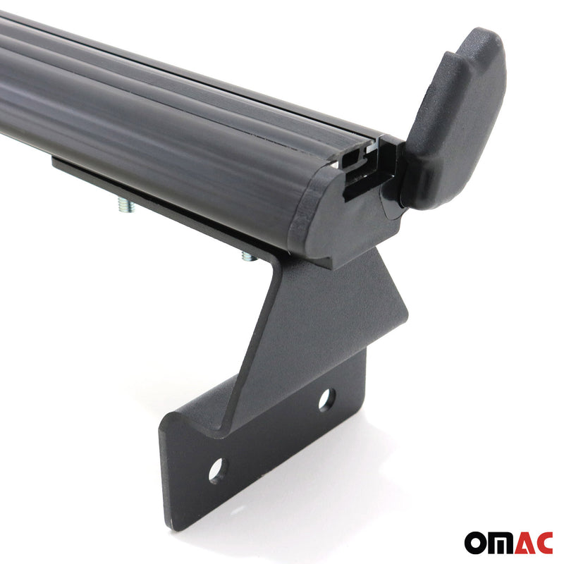 Barra trasversale portatutto per VW Amarok 2010-2025 in alluminio nero 2x