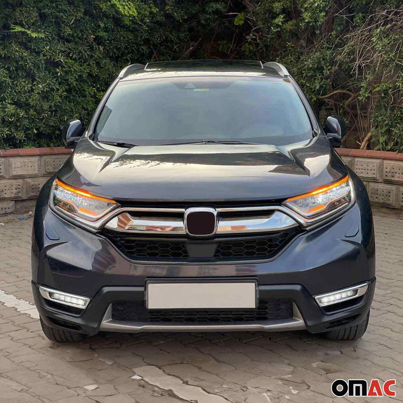 Cornice emblema anteriore per Honda CR-V 2016-2025 cromata ABS argento 1 pezzo