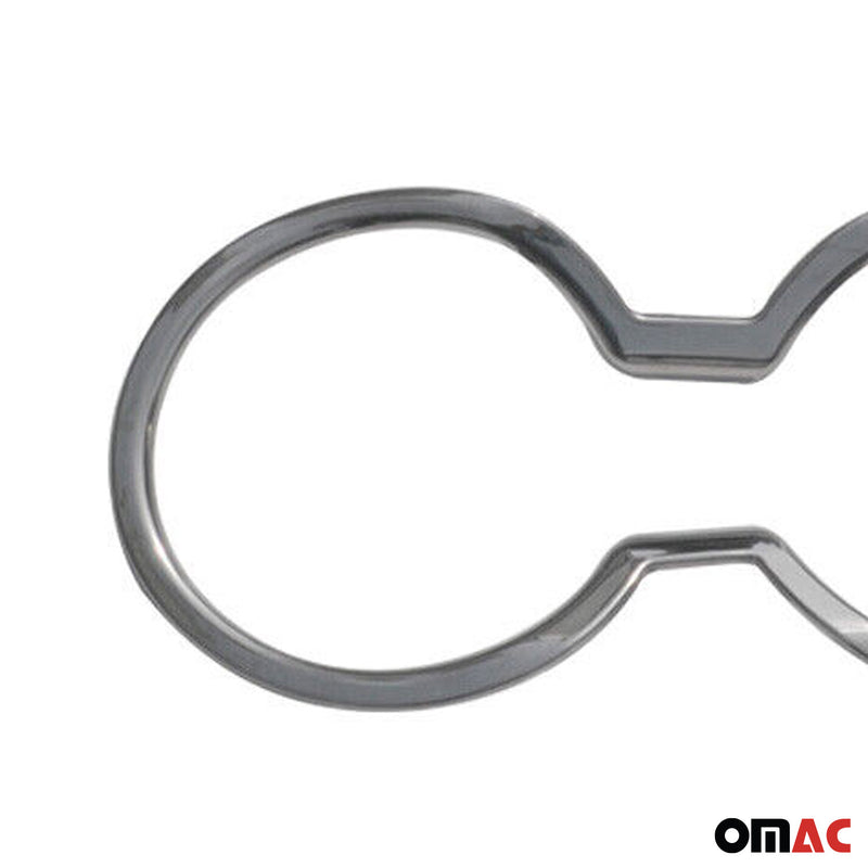Getränkehalter Becherhalter Rahmen für Kia Rio 2011-2017 Edelstahl Chrom 1tlg