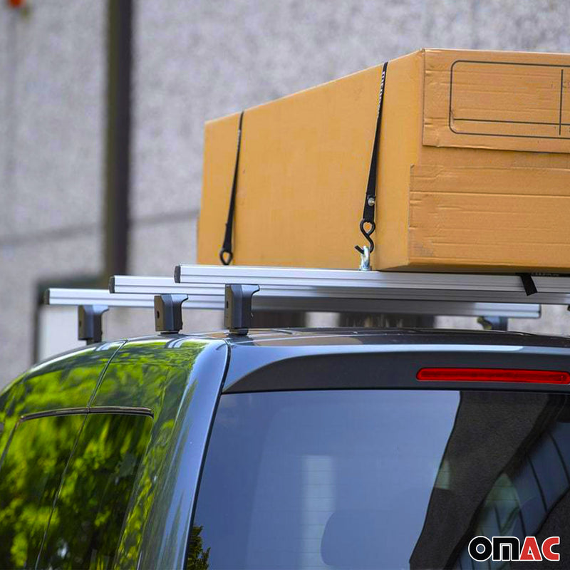 Barre portatutto Menabo per Opel Vivaro C 2019-2025 L2 L3 grigio alluminio 5x