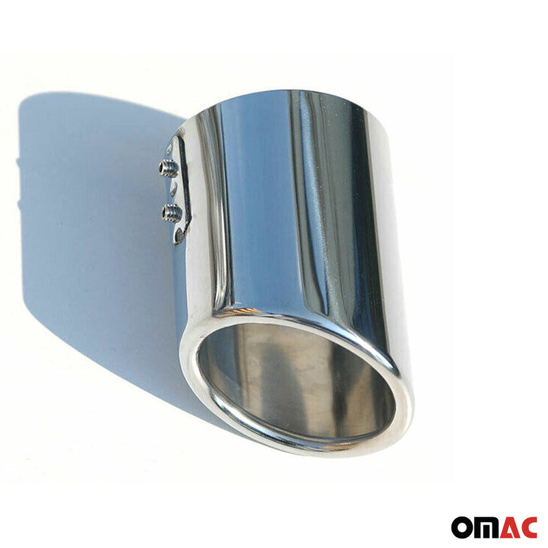 Terminale di scarico terminale per Audi TT 80 90 100 200 Quattro acciaio inox cromato 76mm 2x 