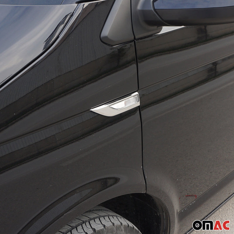 Blinkerrahmen Signalblende Blinker Umrandung für VW Caddy 2015-2020 Chrom ABS 2x