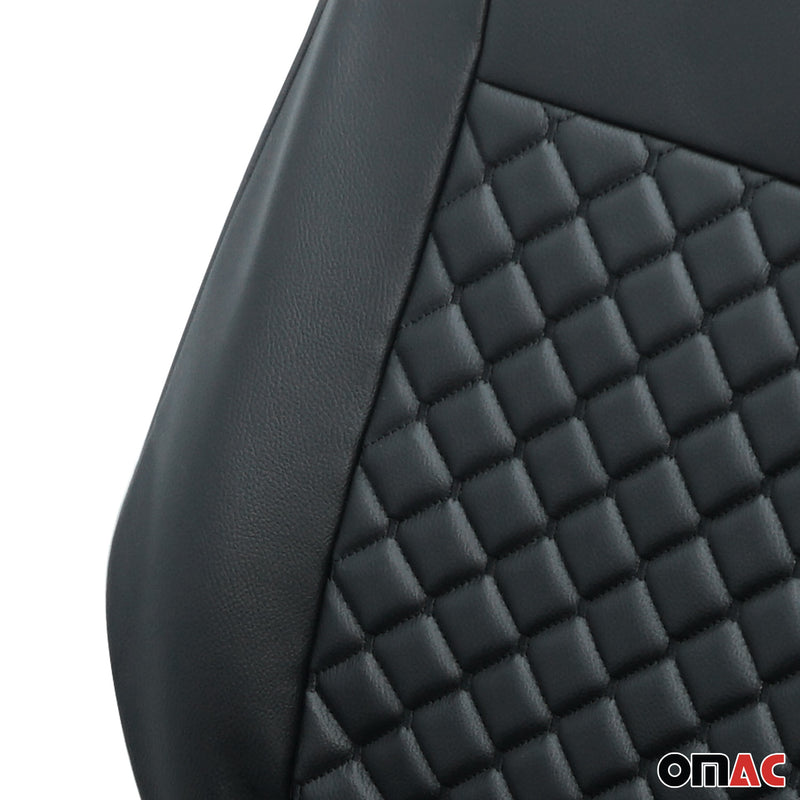 Coprisedili per Renault Trafic 2001-2014 in similpelle nera 2+1
