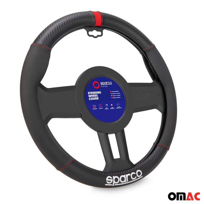 Coprivolanti SPARCO coprivolante coprivolante in gomma nera rossa