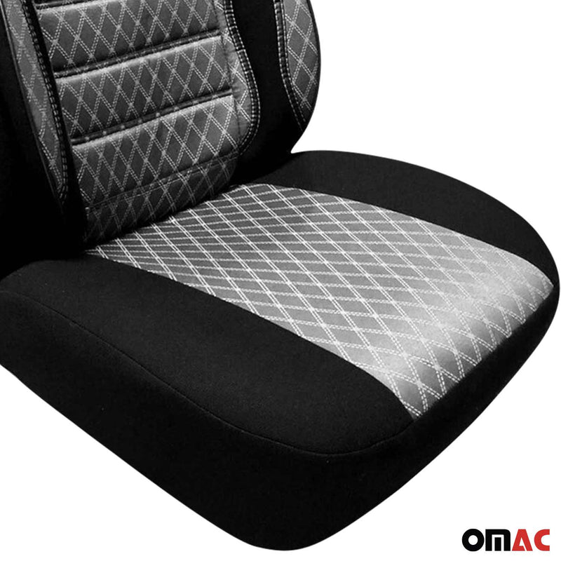 Coprisedili per Ford C-Max Ecosport Grigio Nero Set 2 posti anteriori