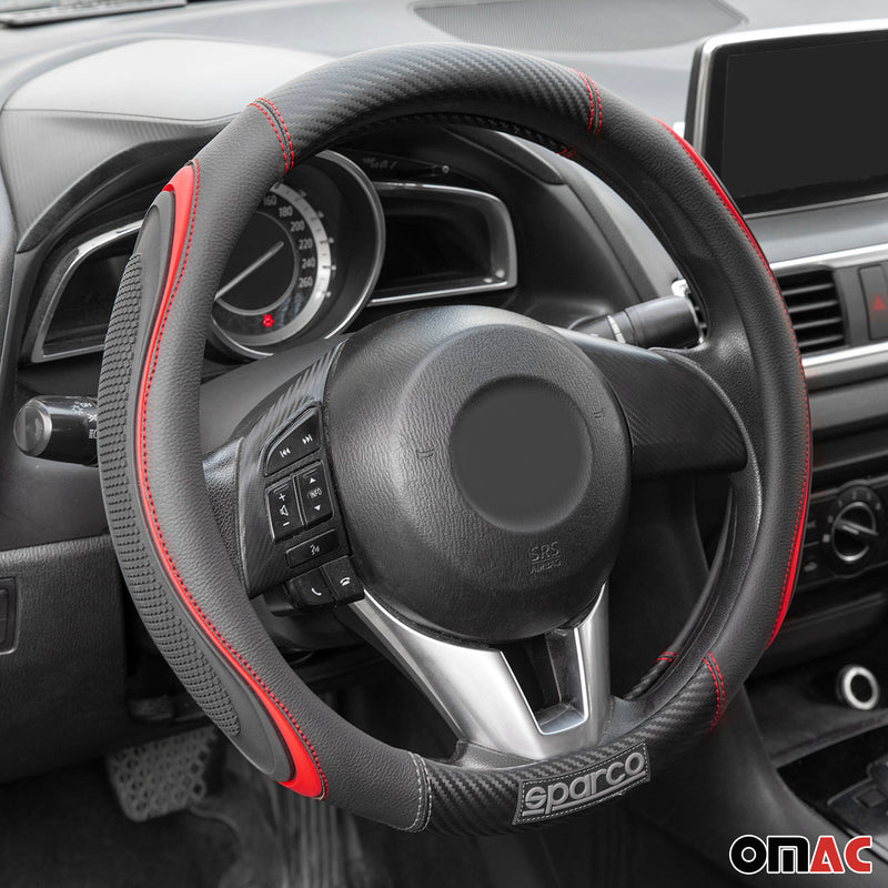 Coprivolanti SPARCO protezione volante rosso nero gomma ø37-38 cm