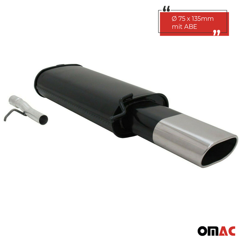 Scarico sportivo Novus per VW Passat 3B / 3BG Silenziatore posteriore 135x75mm con ABE 
