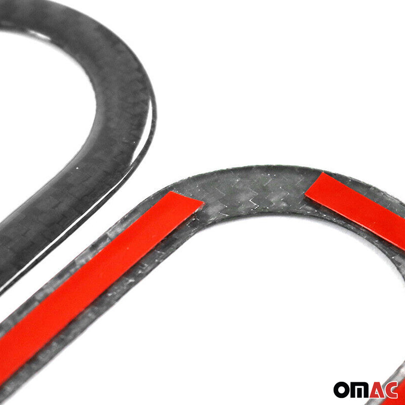 Cornice indicatore di direzione per Seat Mii Skoda Citigo VW Up in fibra di carbonio nera 2x