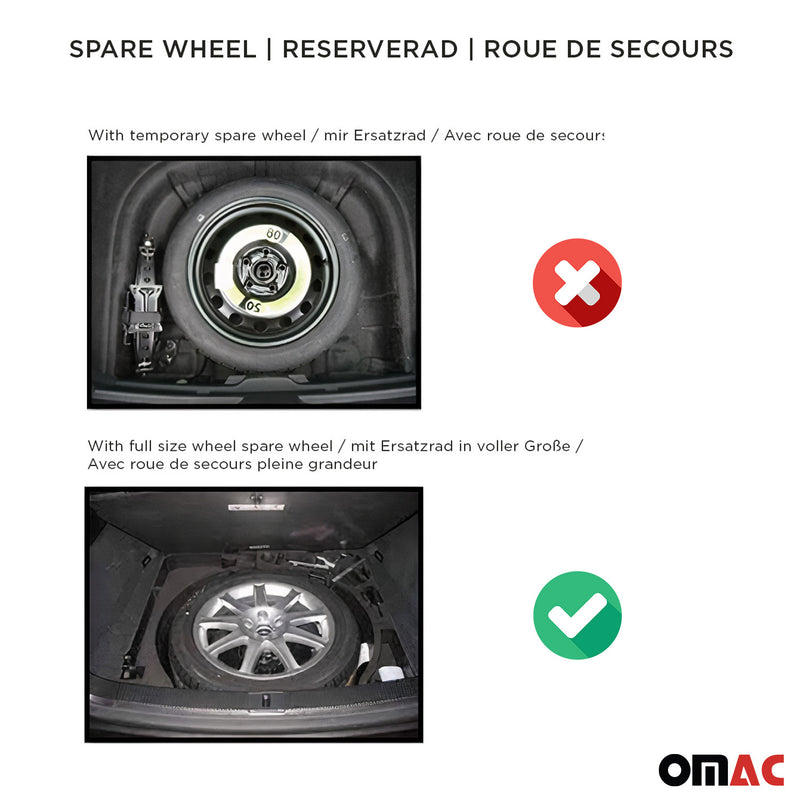 Tappetino per bagagliaio per Toyota RAV4 2013-2018 in gomma TPE nero