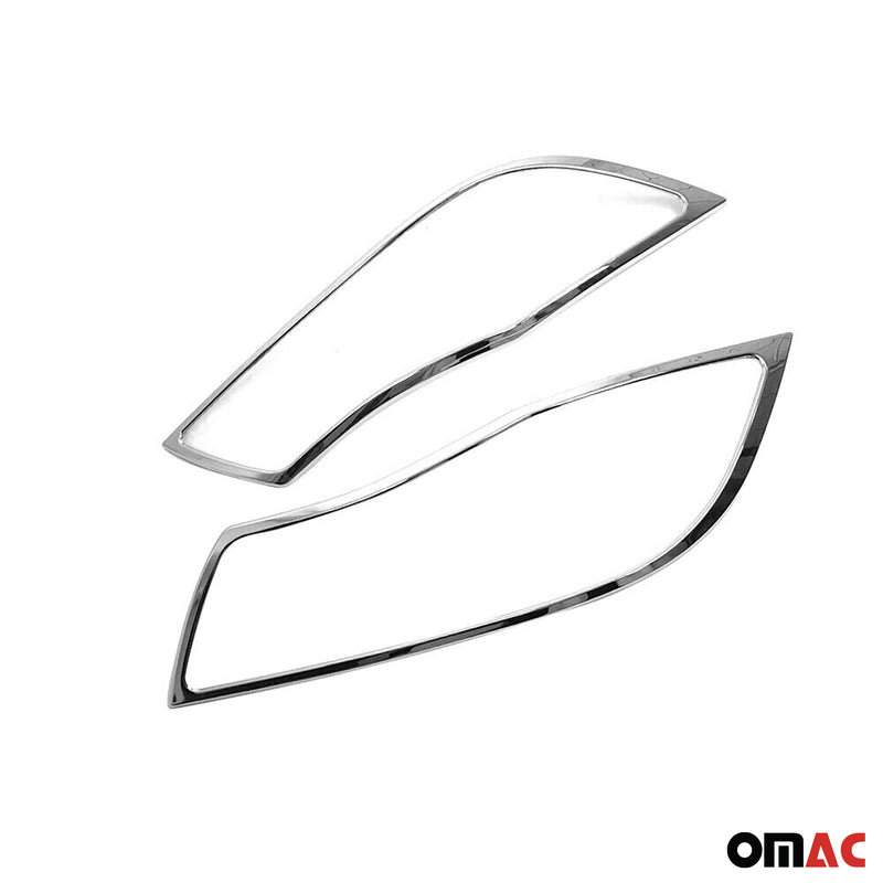 Cornice faro anteriore per BMW Serie 3 E90 2005-2013 Cromata ABS 2x 