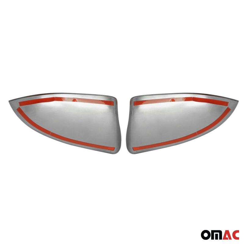 Spiegelkappen Spiegelabdeckung für Skoda Octavia 2009-2013 Edelstahl Matt 2tlg