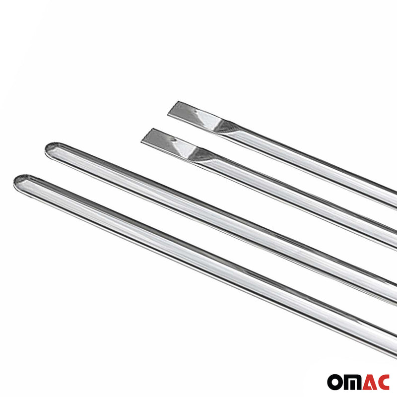 Striscia di protezione per porta laterale, strisce di protezione per porta per Dacia Lodgy in acciaio inox argento 4x 