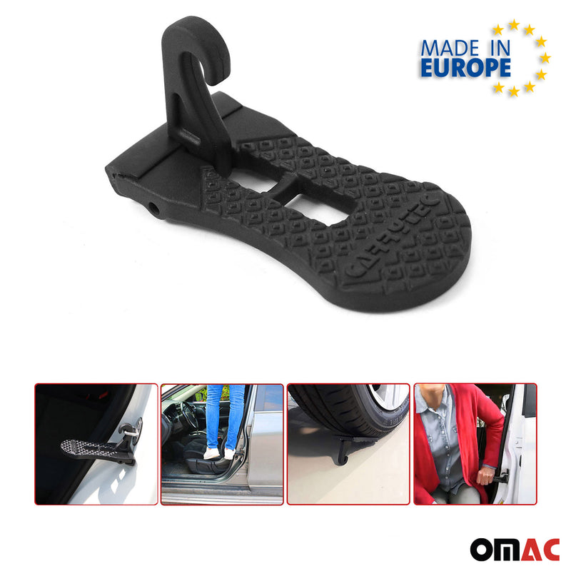 Poggiapiedi per pedale porta ripiegabile per Citroen Berlingo Nemo Spacetourer Alu Nero 