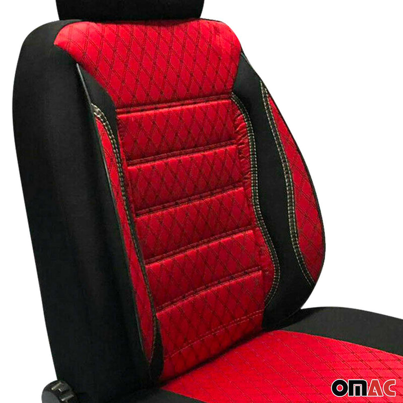 Coprisedili per Citroen Berlingo 2008-2024 Nero Rosso 2 posti anteriori