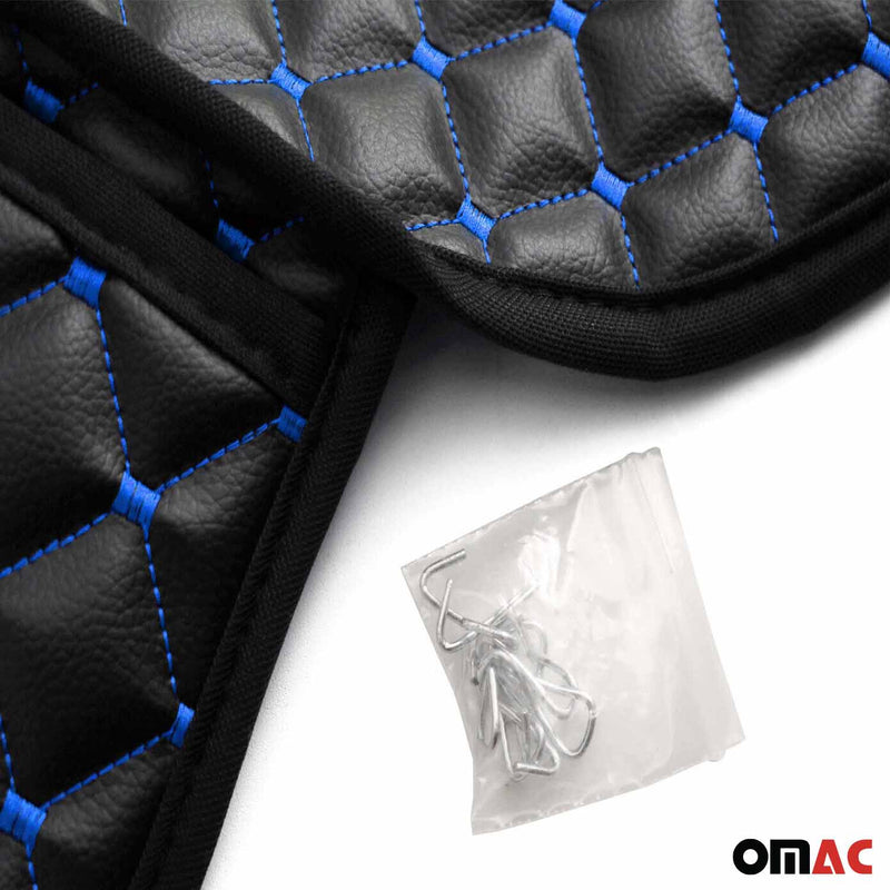 Coprisedile per Chevrolet Captiva Cruze Aveo in similpelle nero blu 