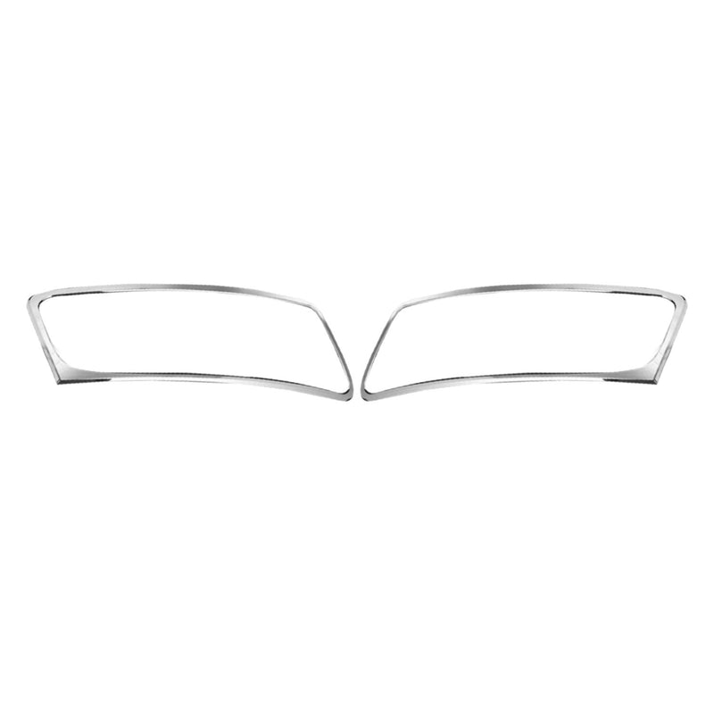 Modanature per fari anteriori, copertura fari anteriori per Audi Q5 8R 2008-2012, ABS cromato, 2 pezzi