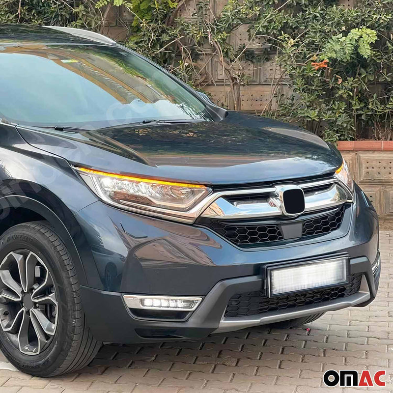 Cornice emblema anteriore per Honda CR-V 2016-2025 cromata ABS argento 1 pezzo