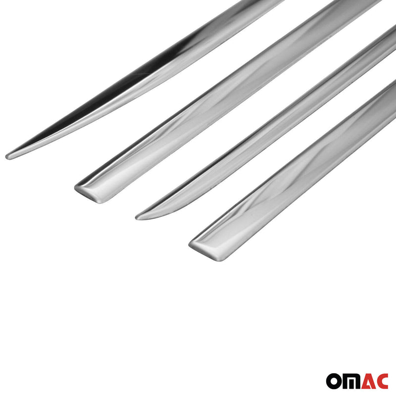 Strisce laterali per porte, strisce di protezione per porte per VW Jetta 2010-2018 in acciaio inox 4x 