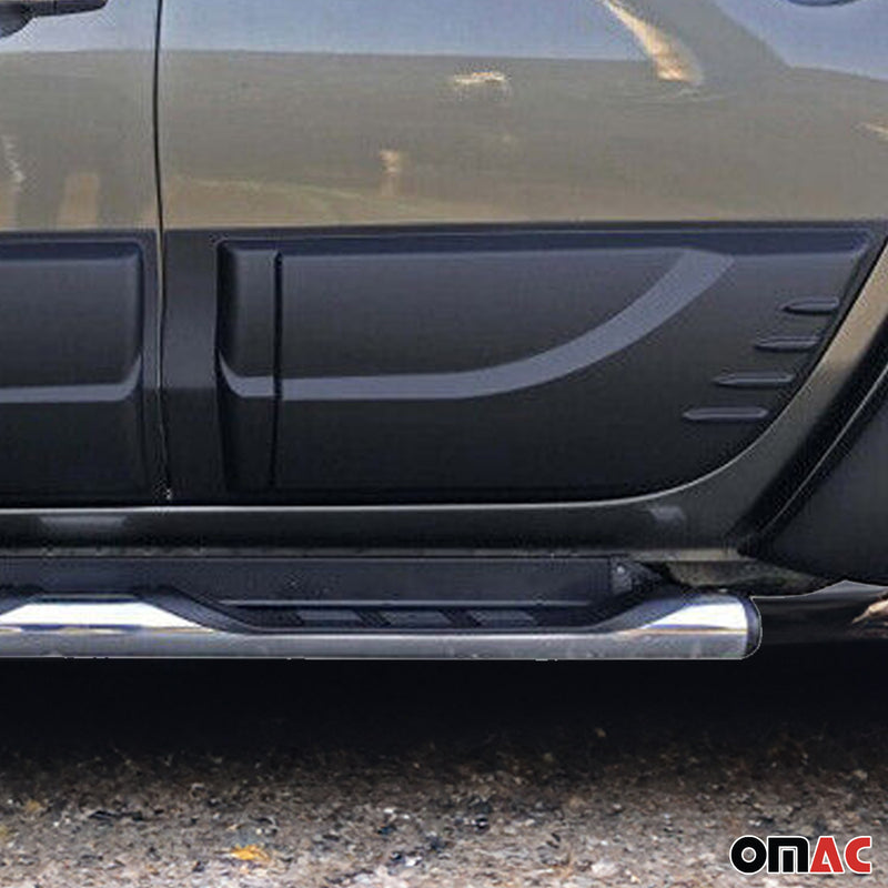 Strisce di protezione laterali per portiere per Mitsubishi L200 2015-2020 ABS Nero 4 pezzi 