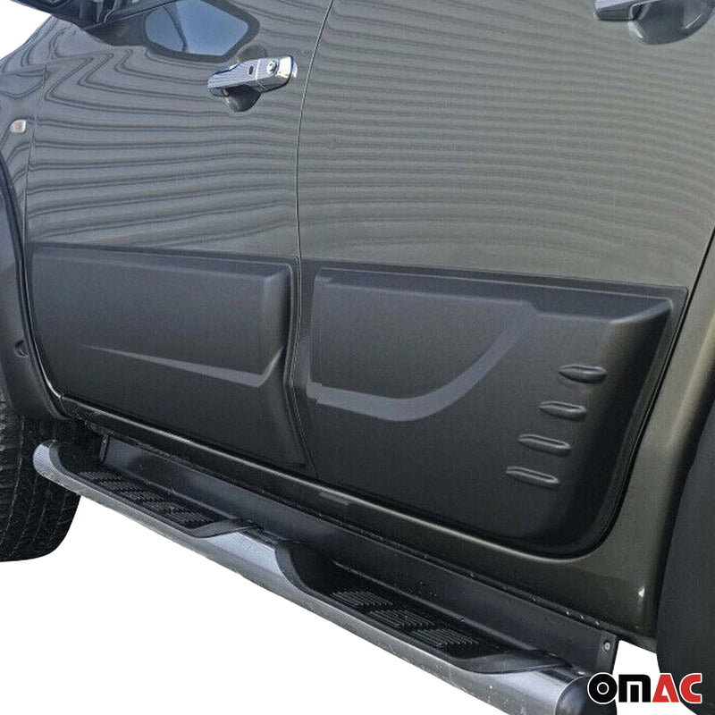 Strisce di protezione laterali per portiere per Mitsubishi L200 2015-2020 ABS Nero 4 pezzi 