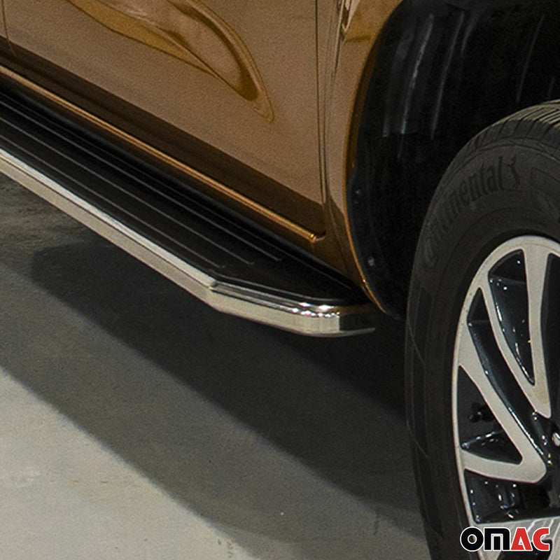 Minigonne laterali per pedane laterali per Nissan Navara 2015-2024 ABE Alu