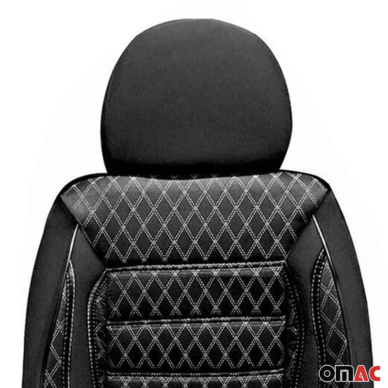 Coprisedili per Peugeot Bipper 2007-2024 Nero Set 2 posti anteriori
