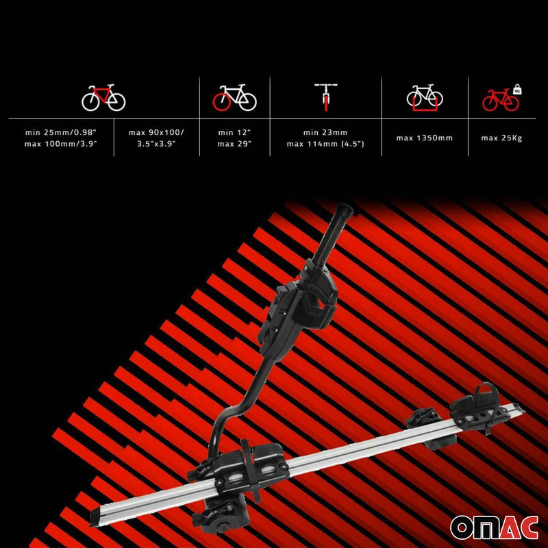 Set portapacchi + portabici per VW Tiguan 2016-2025 alluminio argento 3 pezzi 