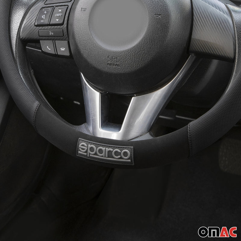 Coprivolante SPARCO protezione volante protezione volante gomma nera scamosciata