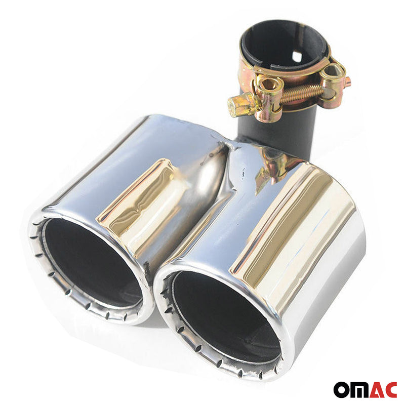 Terminale di scarico terminale per Smart ForTwo 1998-2007 acciaio inox cromato 1 pezzo 