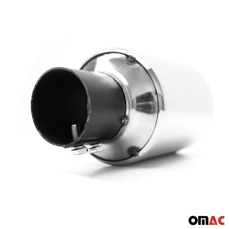 Terminale di scarico cromato per Dacia Duster 2010-2025, in acciaio inox, 60 mm, 1 pezzo 