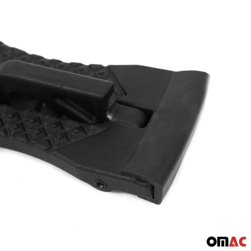 Poggiapiedi pieghevole per pedale porta per Jeep Patriot Renegade Wrangler Alu Nero 