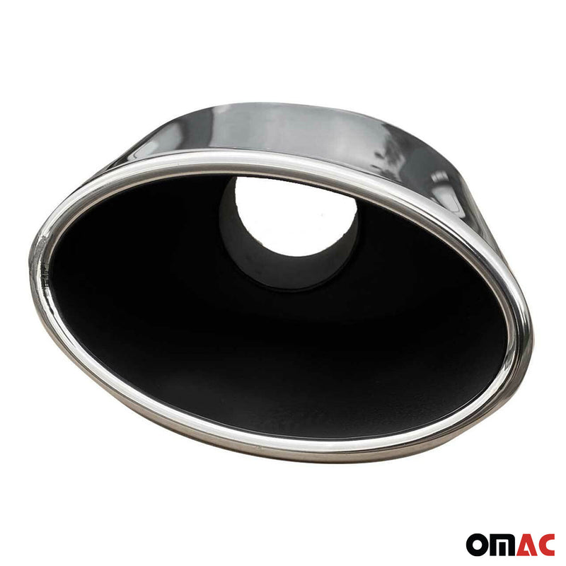 Terminale di scarico terminale per VW Golf 2012-2025 acciaio inox cromato 2x 