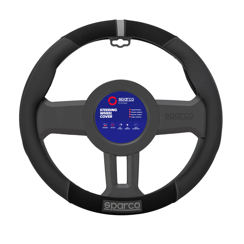 Coprivolanti SPARCO protezione volante protezione volante nero grigio gomma scamosciata