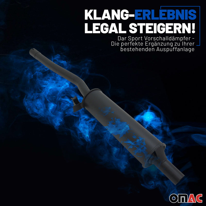 Silenziatore anteriore NOVUS Sport per VW Polo 86C con omologazione CE 