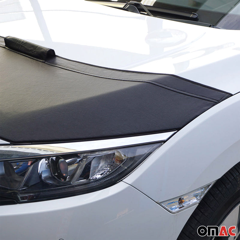 Protezione cofano in pietra per Mitsubishi L200 2015-2025 Nero Metà
