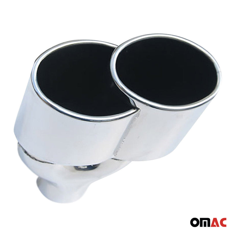 Terminale di scarico sportivo per BMW Serie 5 F10 Serie 6 F13 G32 in acciaio inox cromato (destro) 